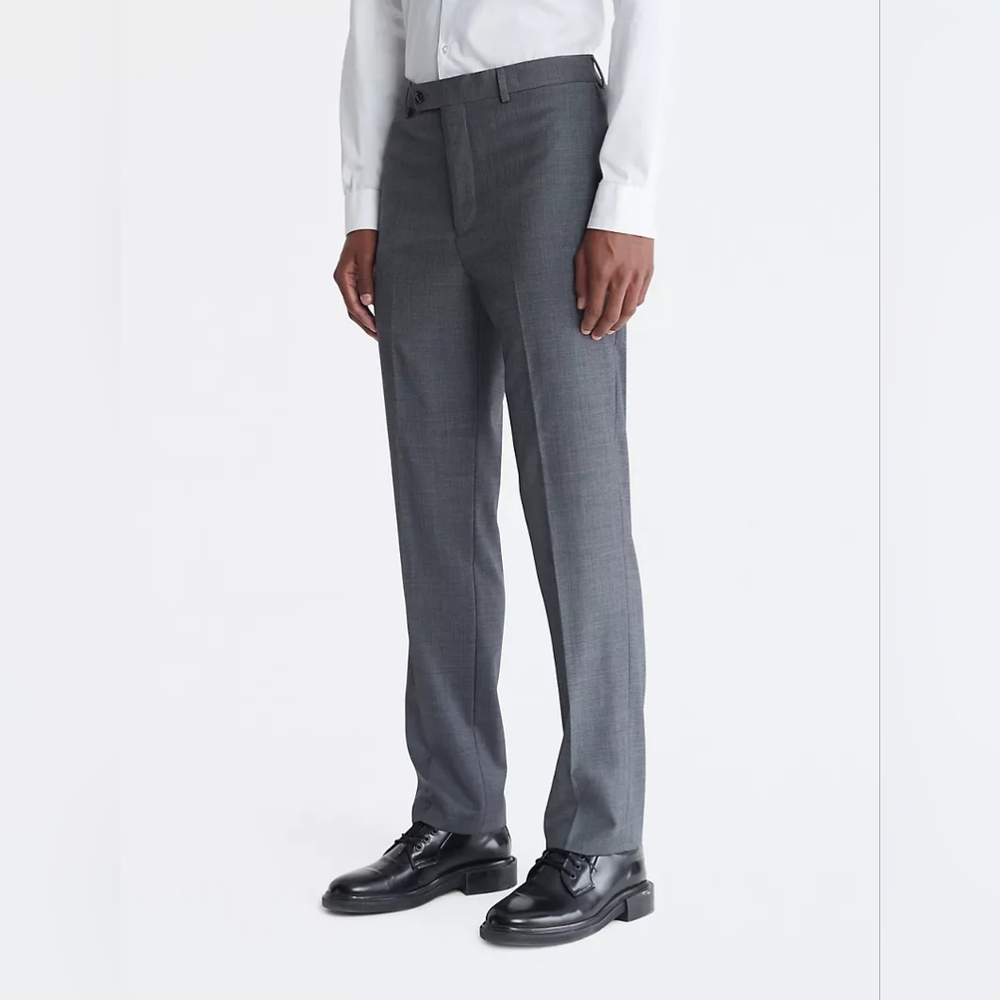 NWOT Calvin Klein Slim Fit Heather Gray Suit Pants 36Wx 30L